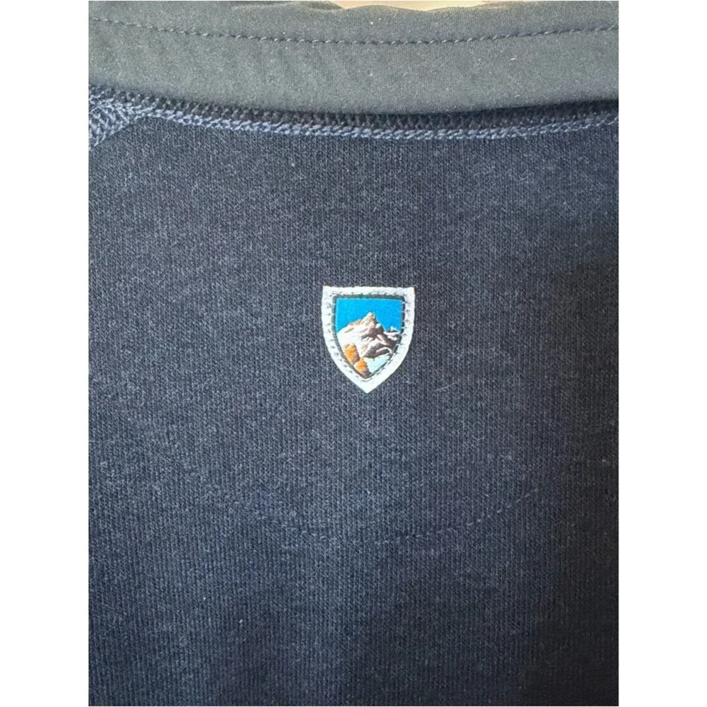 Kuhl Mens Revel Quarter zip Pullover sweater Fleece Blue Large EUC Gorpcore